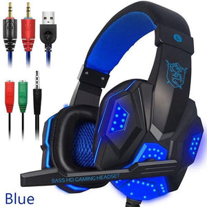 HobbyLane PC780 Wired Gaming Headphone Earphone Gamer Headset Stereo Sound with Microphone LED Audio Cable for Game for PS4 d25