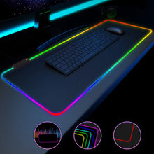Load image into Gallery viewer, RGB Gaming Mouse Pad Large XXL Size Mouse Carpet Big Keyboard Pad Computer Mousepad Desk Play Mat with Backlit