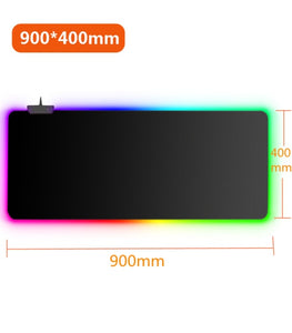 RGB Gaming Mouse Pad Large XXL Size Mouse Carpet Big Keyboard Pad Computer Mousepad Desk Play Mat with Backlit