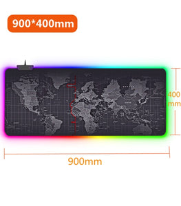 RGB Gaming Mouse Pad Large XXL Size Mouse Carpet Big Keyboard Pad Computer Mousepad Desk Play Mat with Backlit