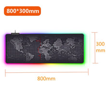 Load image into Gallery viewer, RGB Gaming Mouse Pad Large XXL Size Mouse Carpet Big Keyboard Pad Computer Mousepad Desk Play Mat with Backlit