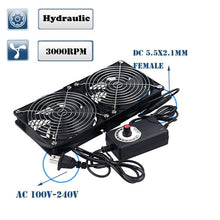 Load image into Gallery viewer, 120mm 3000RPM Fan cooling With controller 12cm 12V 220V Btc Machine Chassis Workstation Cabinet Radiator Server fan