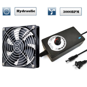 120mm 3000RPM Fan cooling With controller 12cm 12V 220V Btc Machine Chassis Workstation Cabinet Radiator Server fan