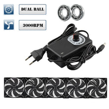 Load image into Gallery viewer, 120mm 3000RPM Fan cooling With controller 12cm 12V 220V Btc Machine Chassis Workstation Cabinet Radiator Server fan