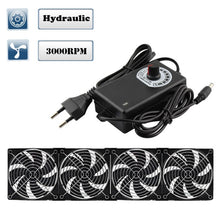 Load image into Gallery viewer, 120mm 3000RPM Fan cooling With controller 12cm 12V 220V Btc Machine Chassis Workstation Cabinet Radiator Server fan