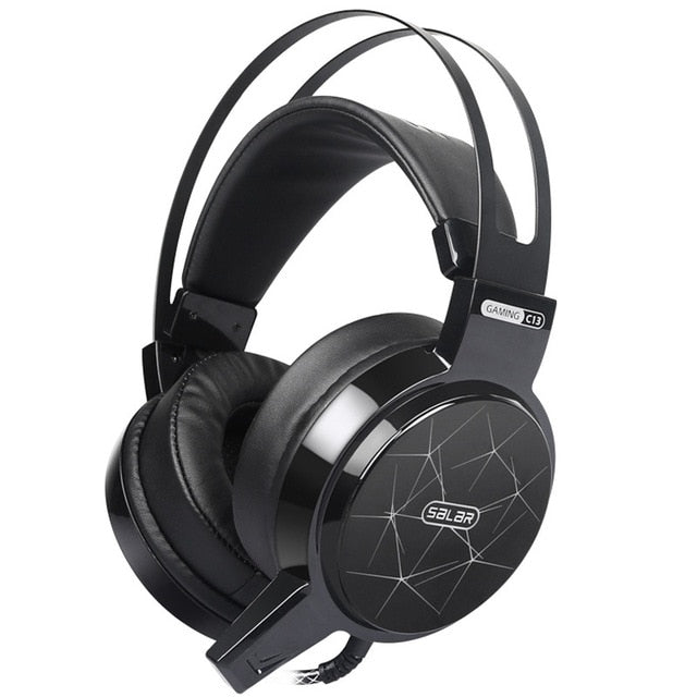 ihens5 Salar C13 Gaming Headset Deep Bass Game Headphone Best casque Gamer with Microphone LED Light Headphones for Computer PC