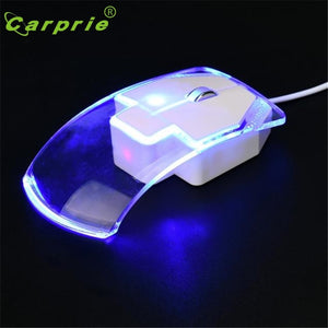 CARPRIE Game Mouse Ergonomic 1600 DPI Optical USB LED Wired Mice
