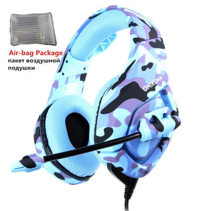 ONIKUMA K1 Camouflage PS4 Headset Bass Gaming Headphones Game Earphones Casque with Mic for PC Mobile Phone New Xbox One Tablet