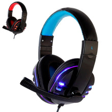 Load image into Gallery viewer, CH1 stereo headphone headset casque Deep Bass Computer Gaming Headset PS4 with Mic LED Light for PC Game Gamer Earphone