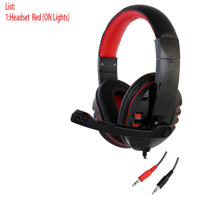 CH1 stereo headphone headset casque Deep Bass Computer Gaming Headset PS4 with Mic LED Light for PC Game Gamer Earphone