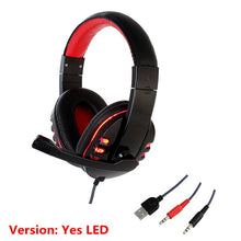 Load image into Gallery viewer, CH1 stereo headphone headset casque Deep Bass Computer Gaming Headset PS4 with Mic LED Light for PC Game Gamer Earphone