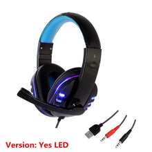 Load image into Gallery viewer, CH1 stereo headphone headset casque Deep Bass Computer Gaming Headset PS4 with Mic LED Light for PC Game Gamer Earphone
