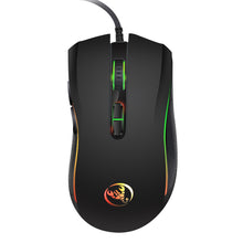 Load image into Gallery viewer, HXSJ new color luminous gaming mouse 7 buttons  adjustable black office for USB