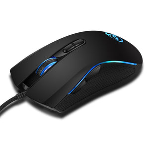 HXSJ new color luminous gaming mouse 7 buttons  adjustable black office for USB