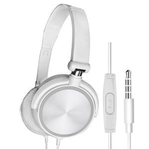 Wired Headphones With Microphone Over Ear Headsets Bass HiFi Sound Music Stereo Earphone For Sony iPhone Xiaomi Huawei PC