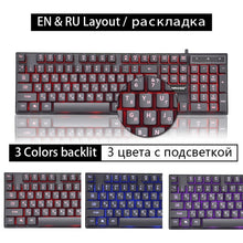 Load image into Gallery viewer, Gaming Keyboard Rainbow Colorful Backlight Gaming Keyboard