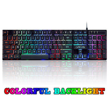 Load image into Gallery viewer, Gaming Keyboard Rainbow Colorful Backlight Gaming Keyboard
