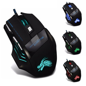 High Quality Wired Gaming Mouse 7 Button LED Optical USB Gaming mouse