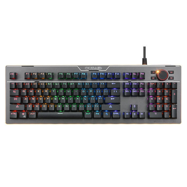 Usb gamer mechanic keyboard mecanico klavye tastatur teclado clavier klawiatura pc backlit gaming computador led teclas teclado